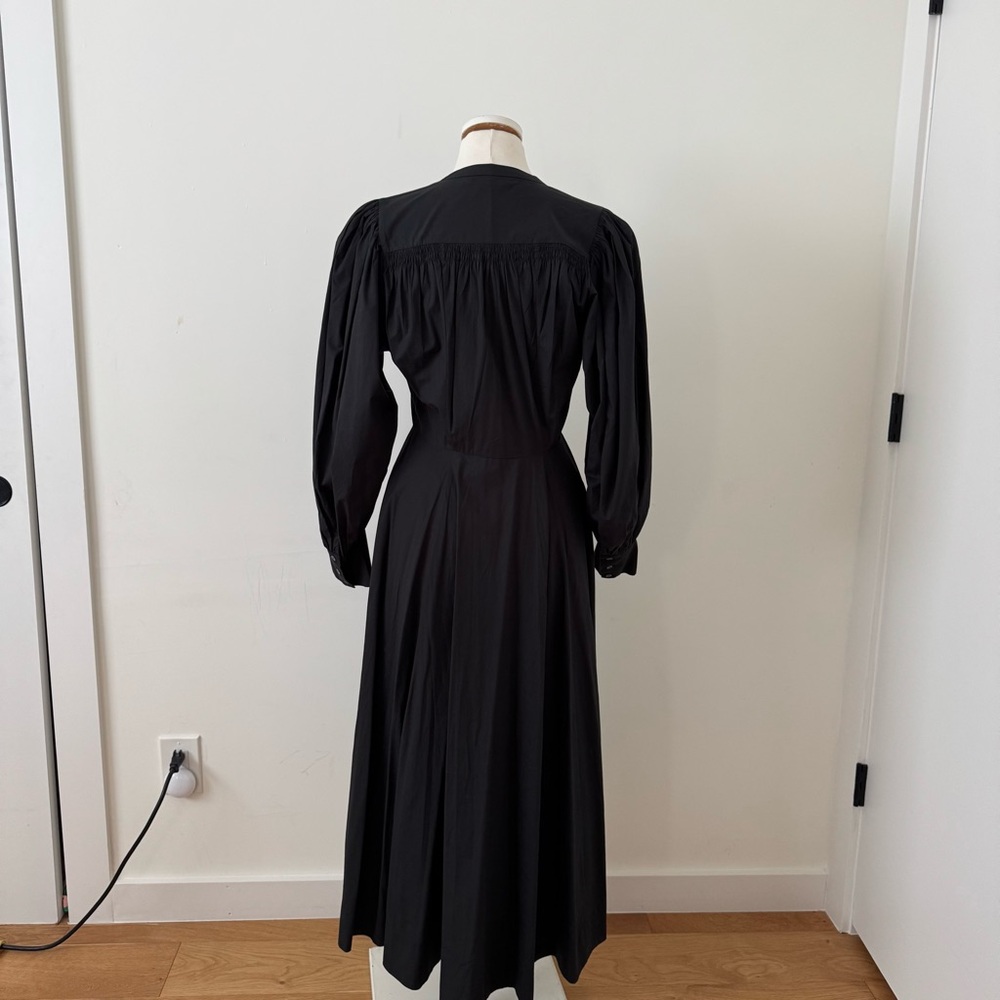 Doen Black Long Sleeve Button-Front Maxi Dress - Picture 5 of 9